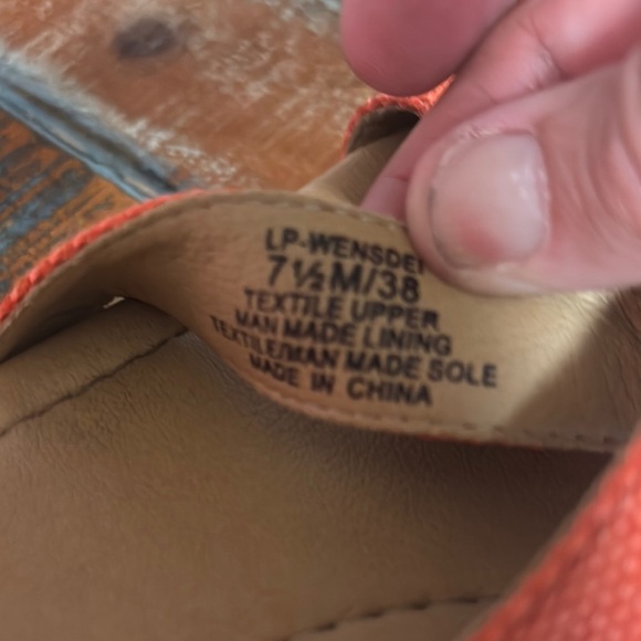 Lucky Brand Orange Sandals with Ankle Strap - Picture 10 of 11